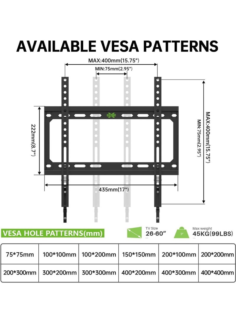 Utopia Wall Mount TV Bracket for 26 to 63 inch TVs - BA-ST02 - Image 2